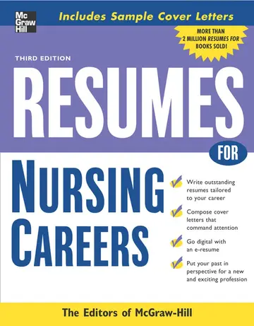 Cover of Resumes for Nursing Careers