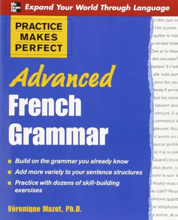 Cover of Advanced French Grammar