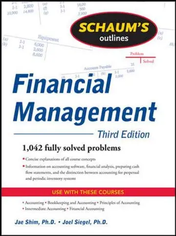 Cover of Schaum's Outline of Financial Management, Third Edition