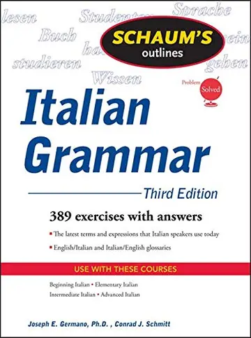 Cover of Schaum's Outline of Italian Grammar, Third Edition