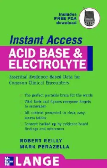 Cover of Lange Instant Access Acid-Base, Fluids, and Electrolytes
