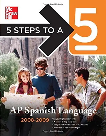 Cover of 5 Steps to A 5 AP Spanish Language 2008-2009