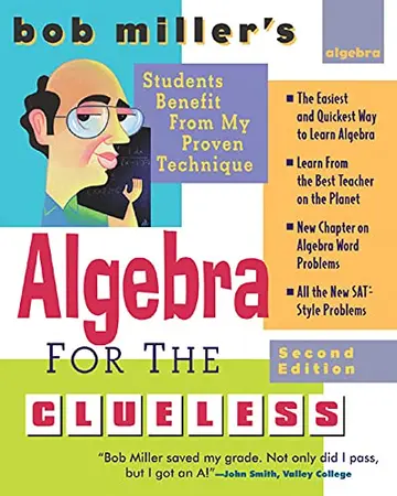 Cover of Bob Miller's Algebra for the Clueless, 2nd edition