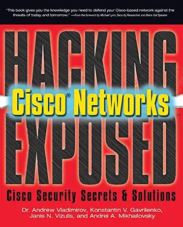 Cover of Hacking Exposed Cisco Networks