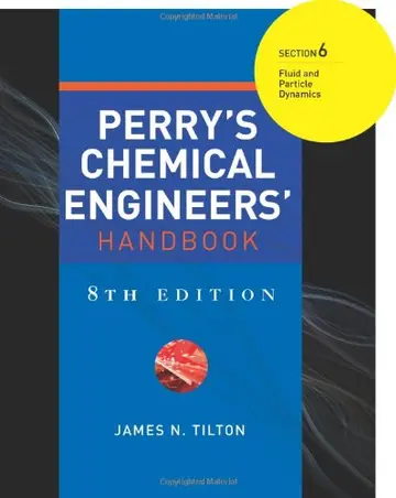 Cover of Perry's Chemical Engineers' Handbook 8/E Section 6