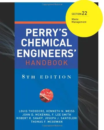 Cover of Perry's Chemical Engineers' Handbook 8/E Section 22
