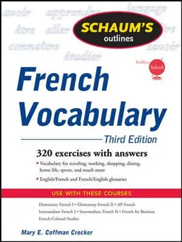Cover of Schaum's Outline of French Vocabulary, 3ed