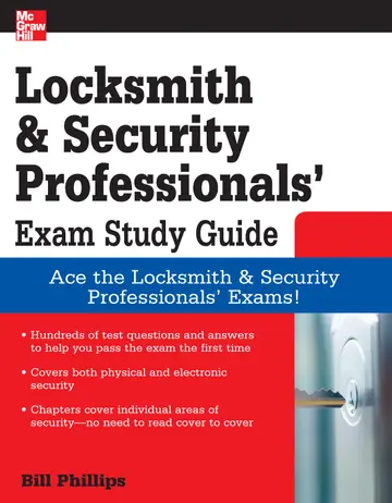 Cover of Locksmith and Security Professionals' Exam