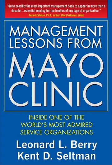 Cover of Management Lessons from Mayo Clinic