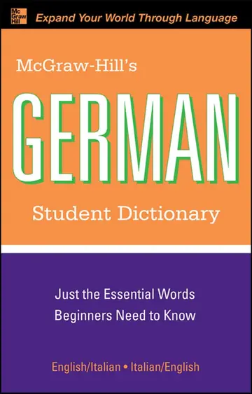 Cover of Mcgraw-hill's German Student Dictionary