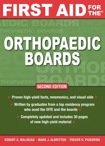 Cover of First Aid for the Orthopaedic Boards