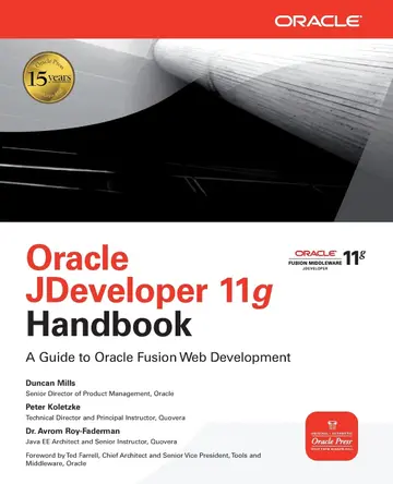 Cover of Oracle JDeveloper 11g Handbook
