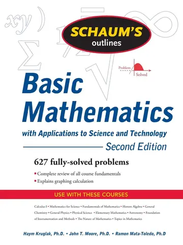 Cover of Schaum's Outline of Basic Mathematics with Applications to Science and Technology