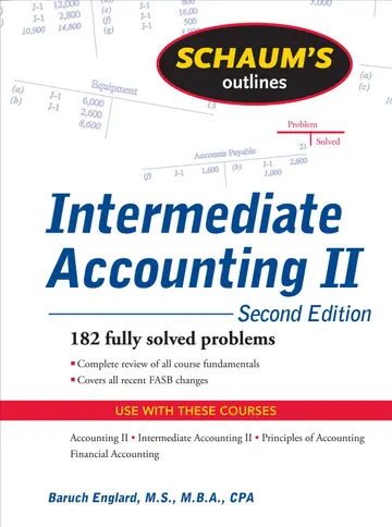 Cover of Schaum's Outline of Intermediate Accounting II