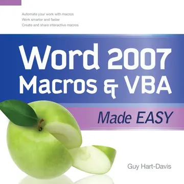 Cover of Word 2007 Macros & VBA Made Easy