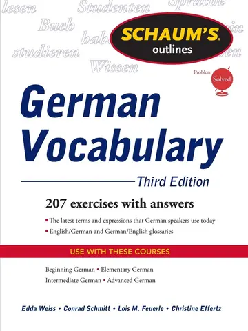 Cover of Schaum's Outline of German Vocabulary, 3ed