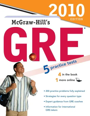 Cover of McGraw-Hill's GRE, 2010 Edition (Mcgraw-hill's Gre (Book Only))