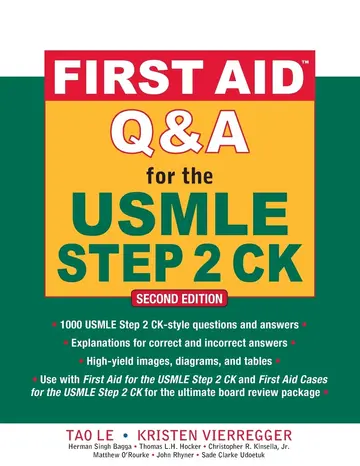 Cover of First Aid Q&A for the USMLE Step 2 Ck
