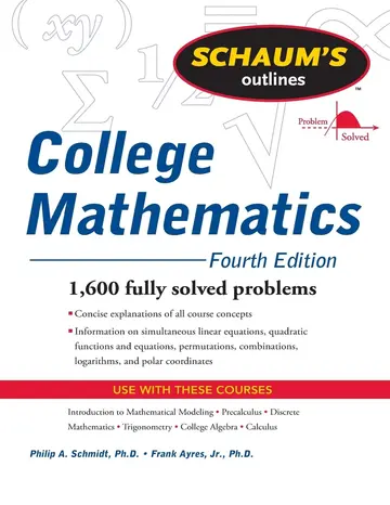 Cover of Schaum's Outline of College Mathematics, Fourth Edition