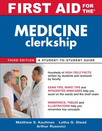 Cover of First Aid for the Medicine Clerkship