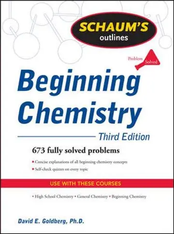 Cover of Schaum's Outline of Beginning Chemistry, Third Edition