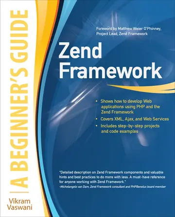 Cover of Zend Framework, A Beginners Guide