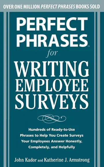 Cover of Perfect Phrases for Writing Employee Surveys