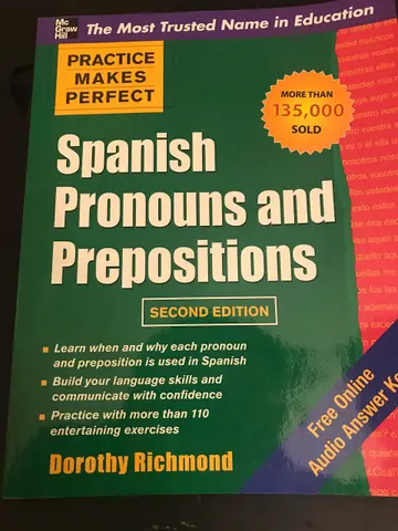 Cover of Spanish Pronouns and Prepositions