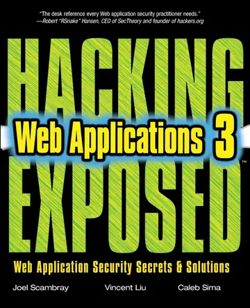 Cover of Hacking Exposed Web Applications, Third Edition