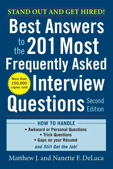 Cover of Best Answers to the 201 Most Frequently Asked Interview Questions