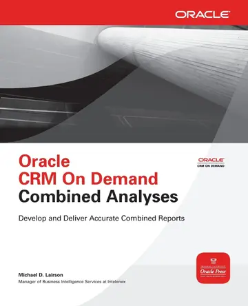 Cover of Oracle CRM on Demand Combined Analyses