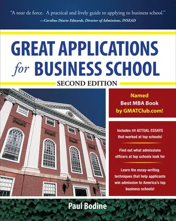 Cover of Great Application Essays for Business Sc