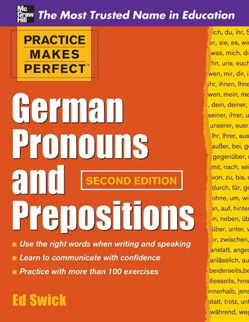 Cover of Practice Makes Perfect German Pronouns and Prepositions, Second Edition