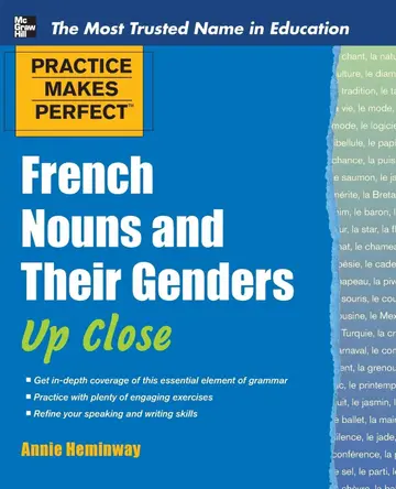Cover of French Nouns and Their Genders up Close