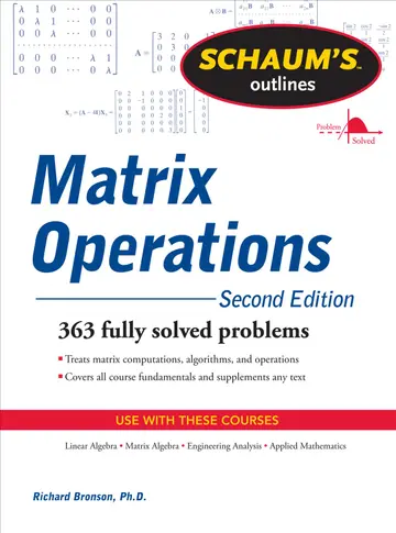Cover of Shaum's Outlines of Matrix Operations