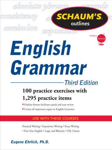 Cover of Schaum's Outline of English Grammar