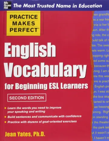 Cover of English Vocabulary for Beginning ESL Learners