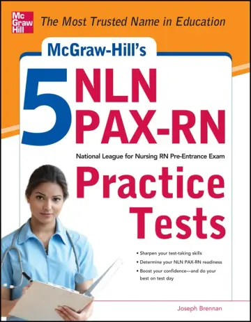 Cover of McGraw-Hill's 5 NLN PAX-RN Practice Tests