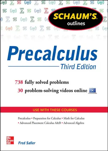 Cover of Schaum's Outline of Precalculus