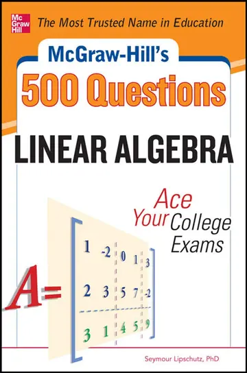 Cover of McGraw-Hill's 500 Linear Algebra Questions