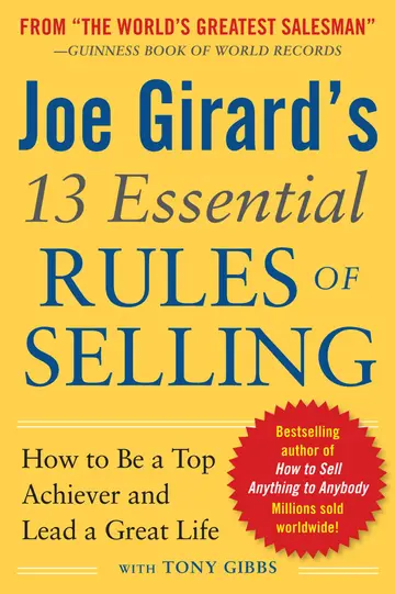 Cover of Joe Girard's 13 Essential Rules of Selling