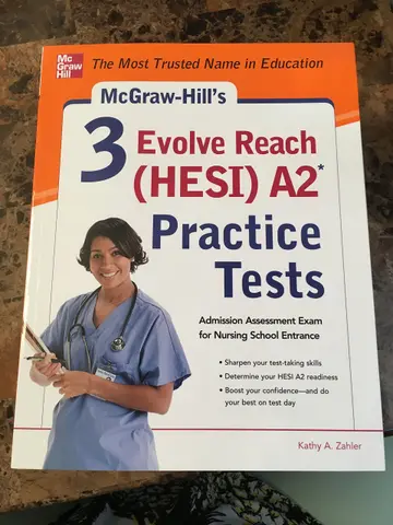 Cover of Mcgraw-hill's 3 Evolve Reach Hesi A2 Practice Tests
