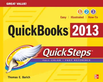 Cover of Quickbooks 2013 Quicksteps