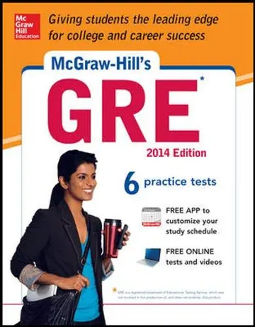 Cover of McGraw-Hill's GRE, 2014