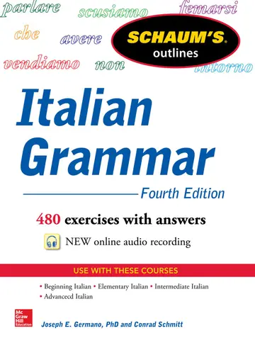 Cover of Schaum's Outline of Italian Grammar, 4th Edition