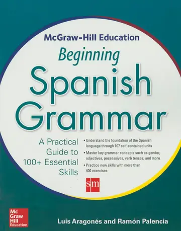 Cover of McGraw-Hill Education Beginning Spanish Grammar