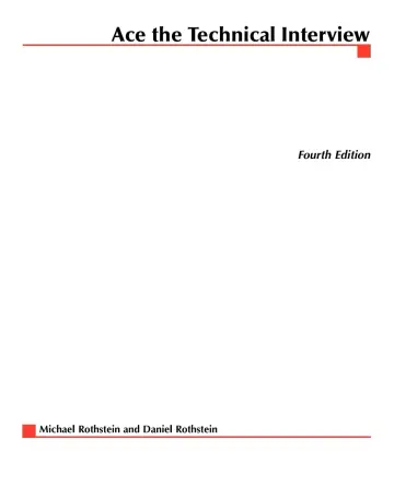 Cover of Ace the Technical Interview