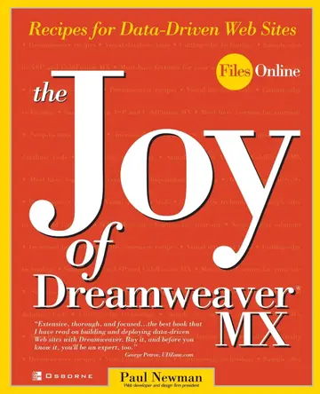 Cover of The Joy of DreamWeaver MX