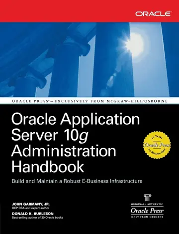 Cover of Oracle Application Server 10G Administration Handbook