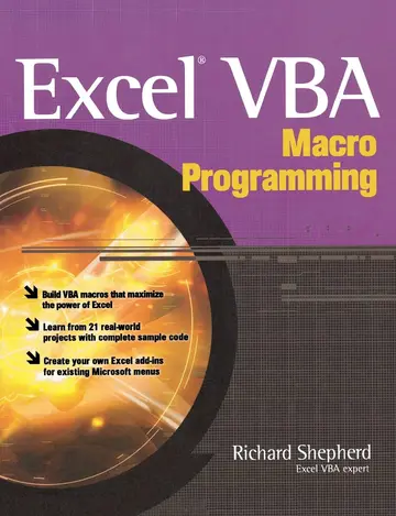 Cover of Excel Vba Macro Programming
